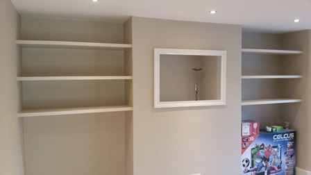 Bespoke floating shelves